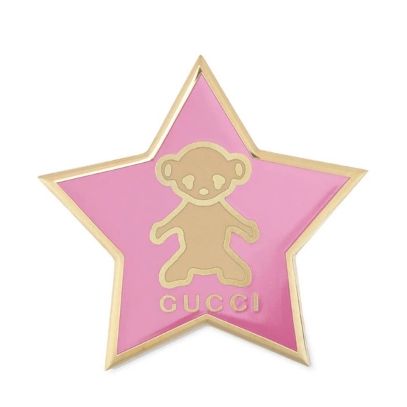 New GUCCI Pin Star&Teddy Pink💝🧸 - Picture 3 of 8